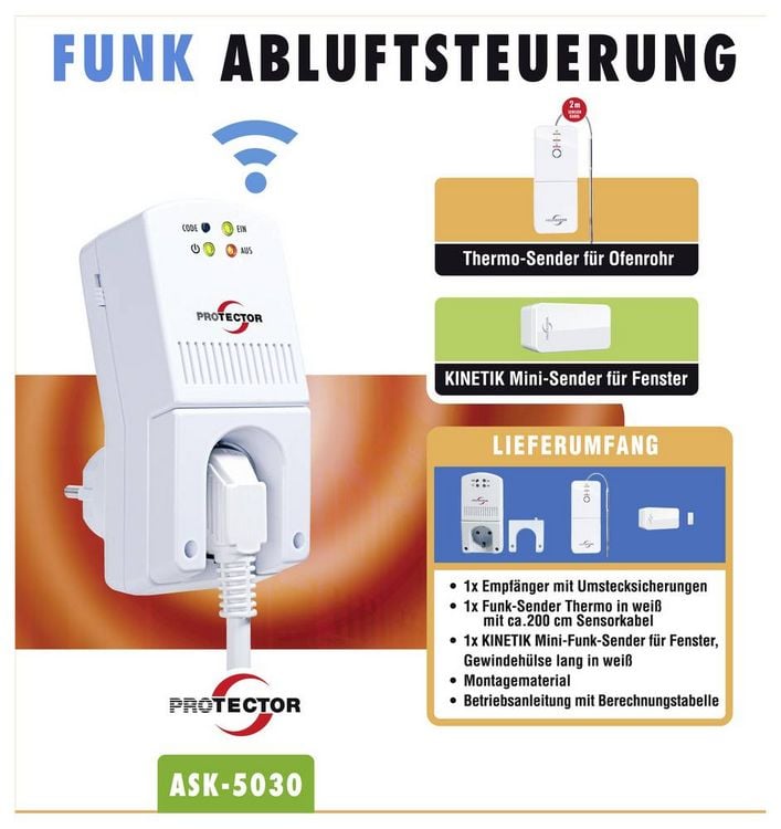 Produktbild: Protector Funk-Abluftsteuerung ASK-5030 1800W