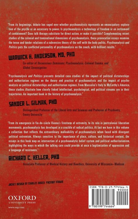 Produktbild: Psychoanalysis and Politics