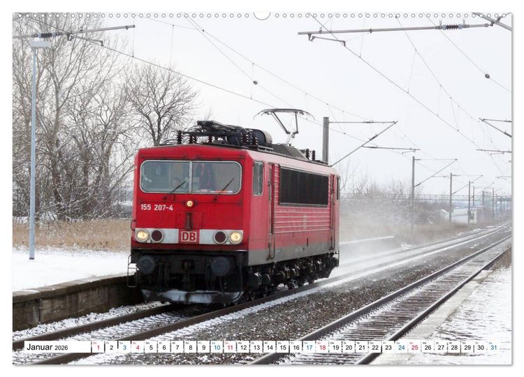 Produktbild: Die Baureihe 250 - Reichsbahnlok in DB-Diensten (Wandkalender 2026 DIN A2 quer), CALVENDO Monatskalender