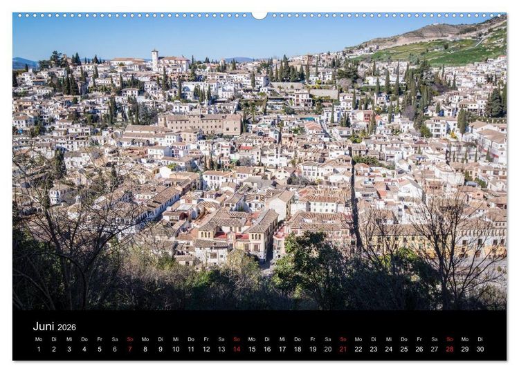 Produktbild: Andalusien (Wandkalender 2026 DIN A2 quer), CALVENDO Monatskalender