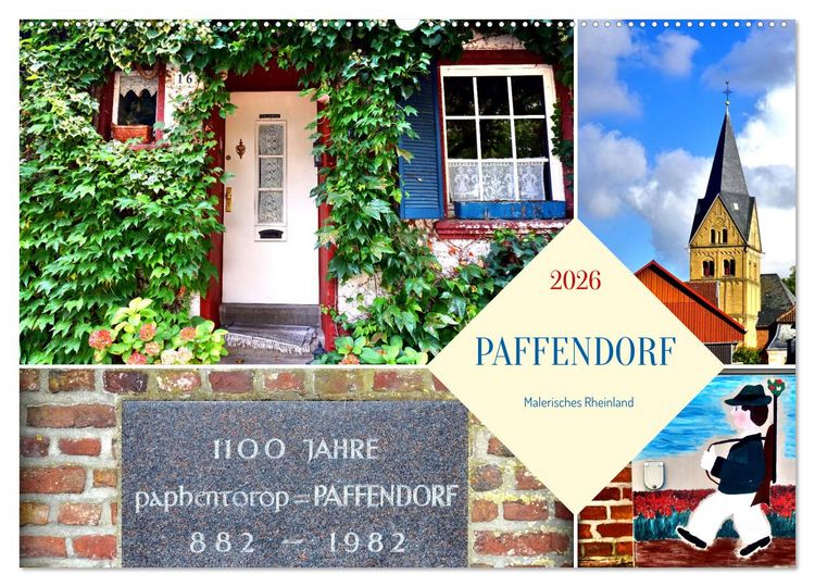 Produktbild: PAFFENDORF - Malerisches Rheinland (Wandkalender 2026 DIN A2 quer), CALVENDO Monatskalender