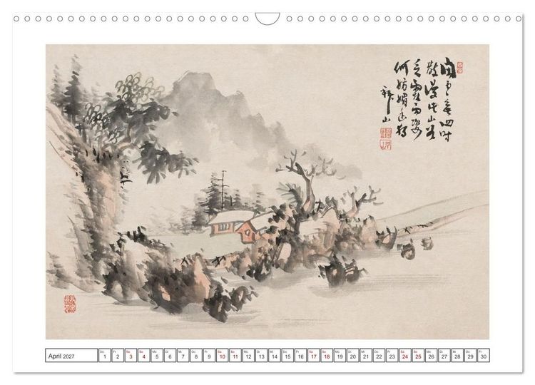 Produktbild: Yoshitsugu Haizan (Wandkalender 2027 DIN A3 quer), CALVENDO Monatskalender