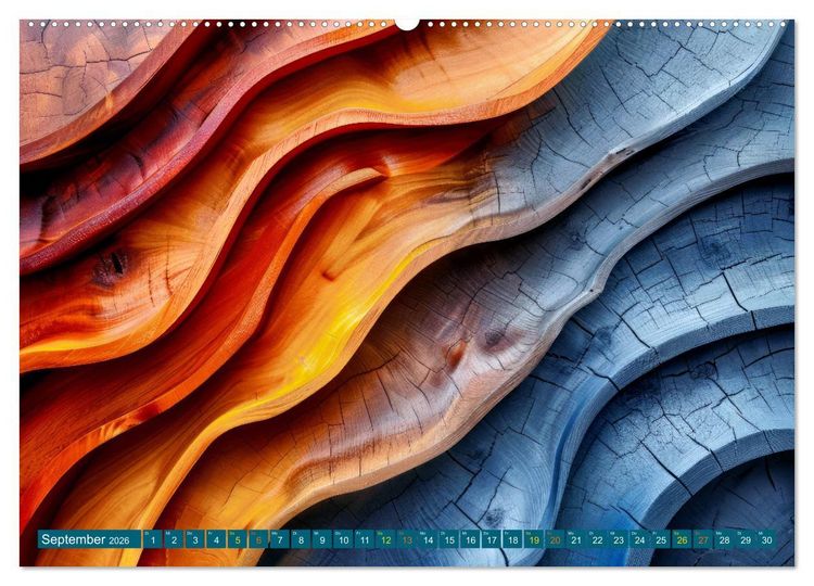 Produktbild: Faszination HOLZ - Strukturen (hochwertiger Premium Wandkalender 2026 DIN A2 quer), Kunstdruck in Hochglanz