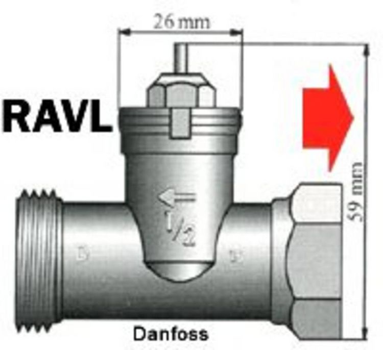 Produktbild: Eurotronic 700099 Heizk&ouml;rper-Ventil-Adapter Passend f&uuml;r Heizk&ouml;rper Danfoss RAVL