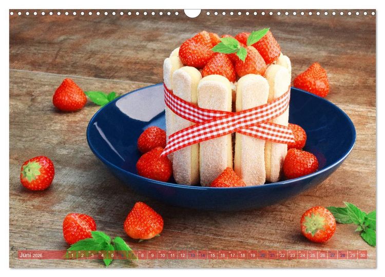 Produktbild: DESSERTVARIATIONEN (Wandkalender 2026 DIN A3 quer), CALVENDO Monatskalender