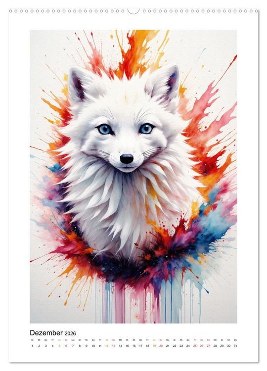 Produktbild: Fantastische Tierwelt: Farbenspiel und Eleganz (hochwertiger Premium Wandkalender 2026 DIN A2 hoch), Kunstdruck in Hochglanz