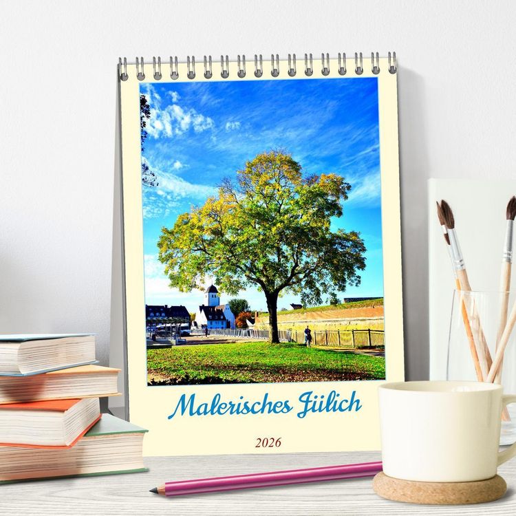 Produktbild: Malerisches J&uuml;lich (Tischkalender 2026 DIN A5 hoch), CALVENDO Monatskalender