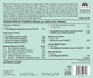 Produktbild: Vivanco: Missa pro Defunctis/Motetten