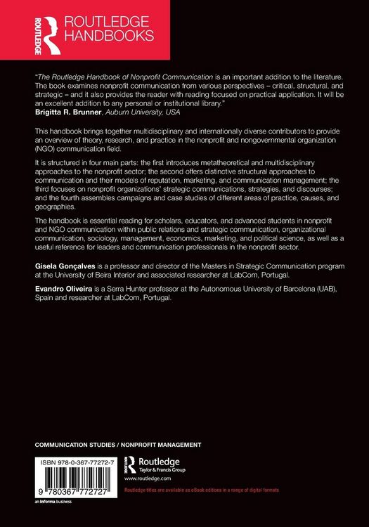 Produktbild: The Routledge Handbook of Nonprofit Communication