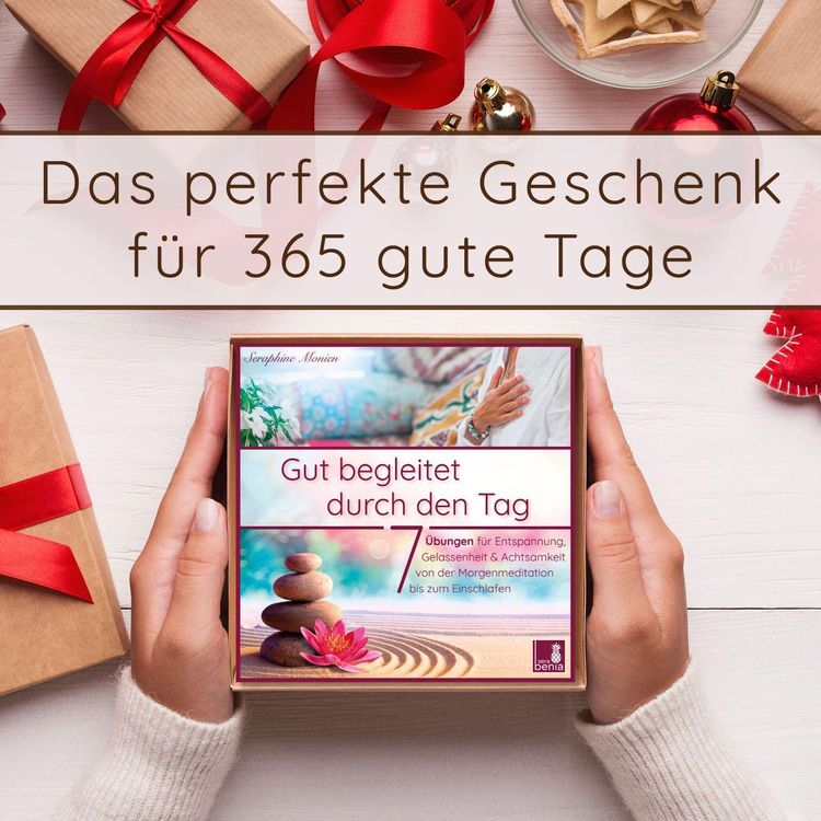 Produktbild: Gut begleitet durch den Tag | 7 kurze Meditationen (Morgen Meditation, Meditation Einschlafen, Gelassenheit lernen, Stress abbauen, Achtsamkeits&uuml;bung und mehr)