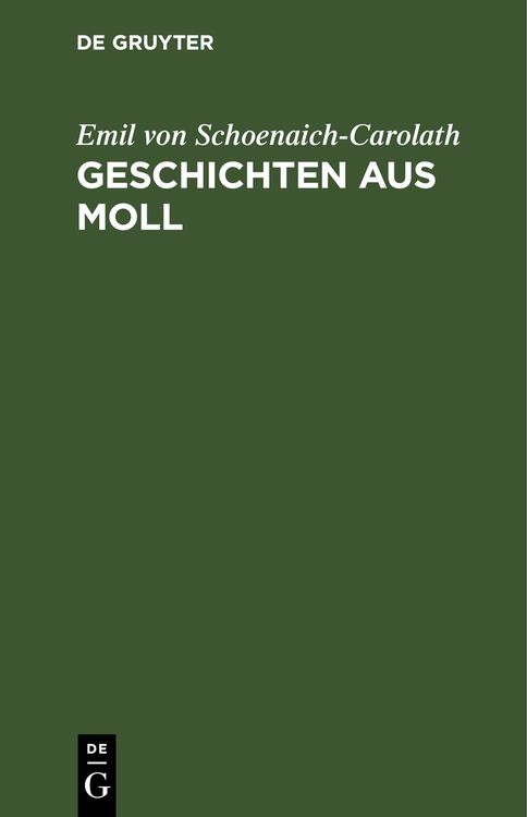 Produktbild: Geschichten aus Moll