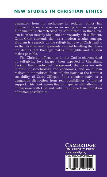 Produktbild: Altruism and Christian Ethics
