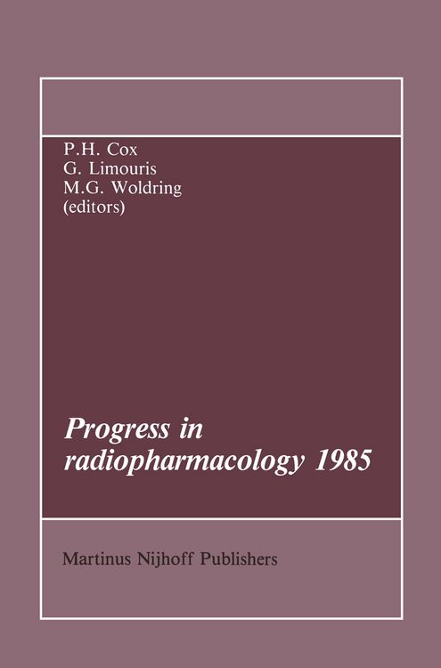 Produktbild: Progress in Radiopharmacology 1985
