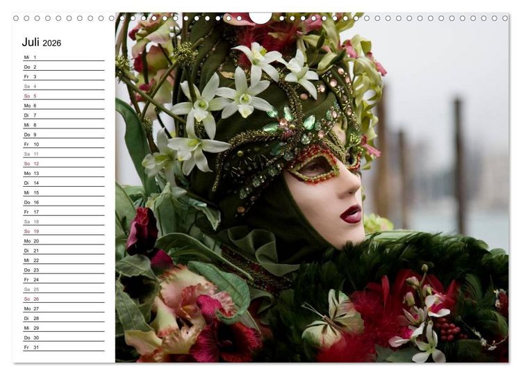 Produktbild: Carnevale di Venezia 2026 (Wandkalender 2026 DIN A3 quer), CALVENDO Monatskalender
