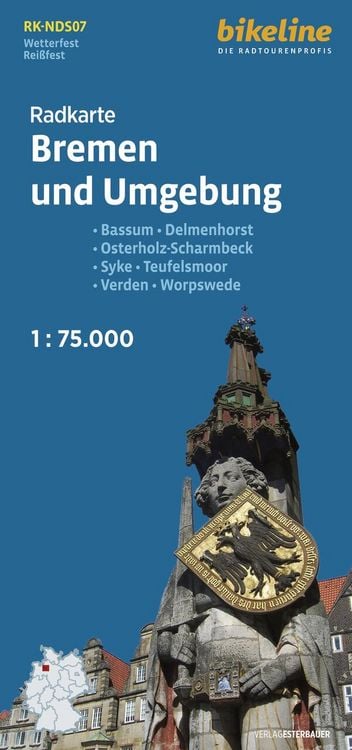 Produktbild: Radkarte Bremen und Umgebung (RK-NDS07)