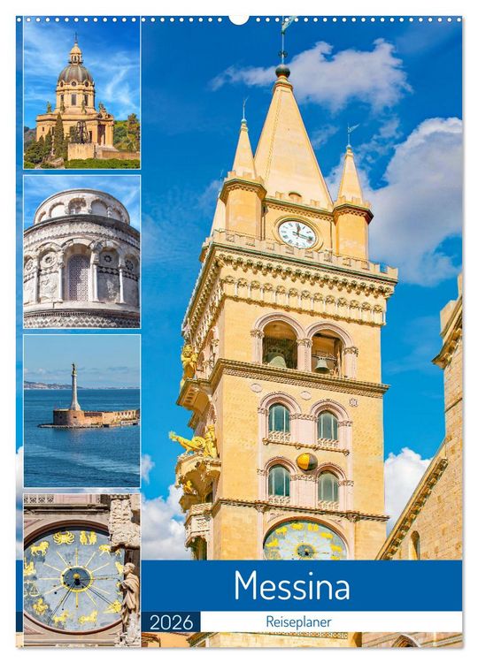 Produktbild: Messina - Reiseplaner (Wandkalender 2026 DIN A2 hoch), CALVENDO Monatskalender