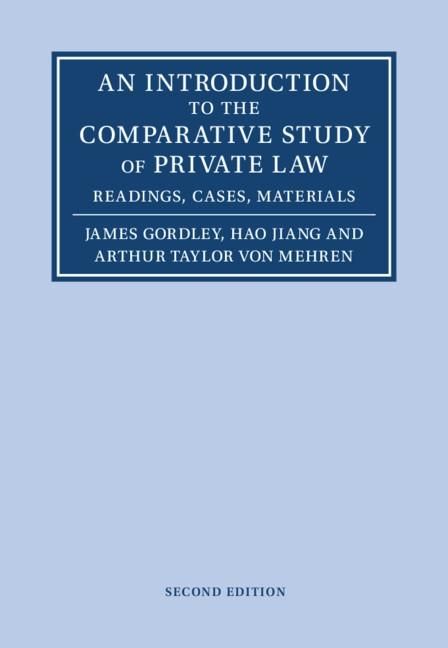 Produktbild: Introduction to the Comparative Study of Private Law