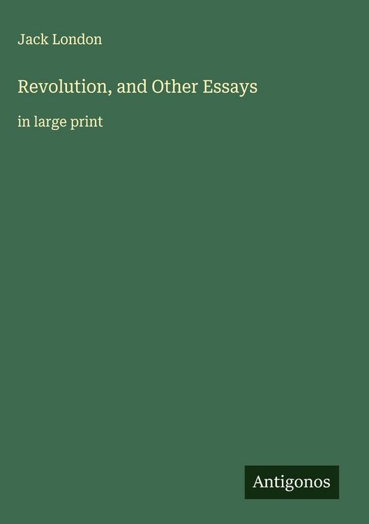 Produktbild: Revolution, and Other Essays