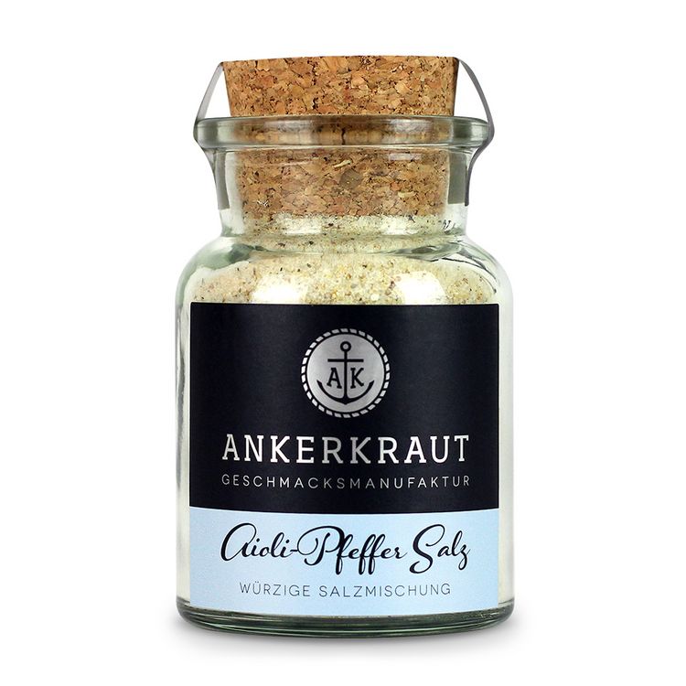 Produktbild: Ankerkraut Aioli-Pfeffer Salz, Korkenglas