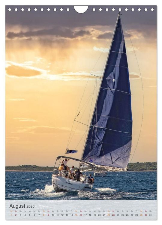 Produktbild: Segeln - meine Leidenschaft (Wandkalender 2026 DIN A4 hoch), CALVENDO Monatskalender