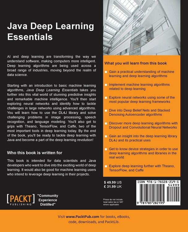 Produktbild: Java Deep Learning Essentials