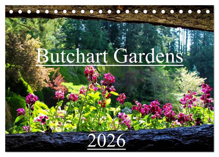 Produktbild: Butchart Gardens 2026 (Tischkalender 2026 DIN A5 quer), CALVENDO Monatskalender