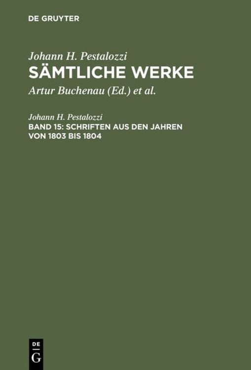 Produktbild: Schriften aus den Jahren von 1803 bis 1804