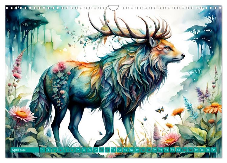Produktbild: Liebenswerte Kreaturen (Wandkalender 2026 DIN A3 quer), CALVENDO Monatskalender