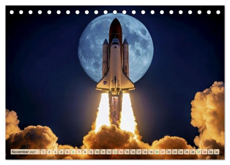 Produktbild: Mond Mission (Tischkalender 2027 DIN A5 quer), CALVENDO Monatskalender