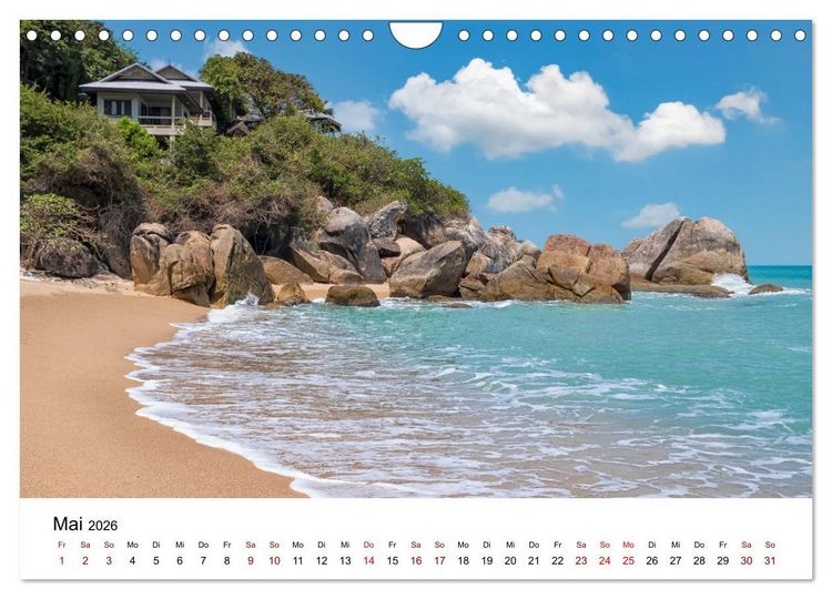 Produktbild: Die sch&ouml;nsten Inseln Thailands (Wandkalender 2026 DIN A4 quer), CALVENDO Monatskalender