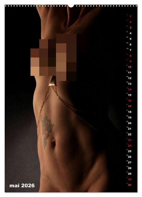 Produktbild: L'or nu (Calendrier mural 2026 DIN A2 horizontal), CALVENDO calendrier mensuel