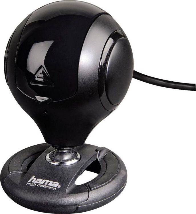 Produktbild: Hama Spy Protect HD-Webcam 1280 x 720 Pixel Standfu&szlig;, Klemm-Halterung