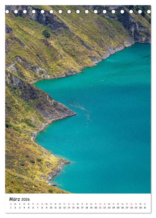 Produktbild: Traumhaftes Ecuador (Tischkalender 2026 DIN A5 hoch), CALVENDO Monatskalender