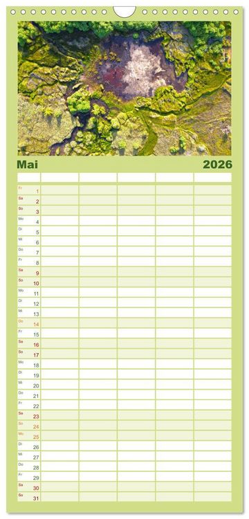 Produktbild: Familienplaner 2026 - Malediven - Wei&szlig;e Str&auml;nde und T&uuml;rkises Meer. mit 5 Spalten (Wandkalender, 21 x 45 cm) CALVENDO