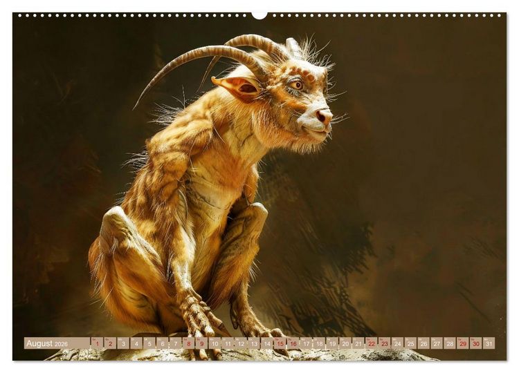 Produktbild: Legend&auml;re Chim&auml;ren - Von unheimlich bis monstr&ouml;s (Wandkalender 2026 DIN A2 quer), CALVENDO Monatskalender