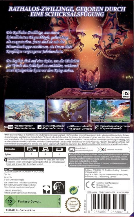 Produktbild: Monster Hunter Stories 3 - Twisted Reflection (Key Card)