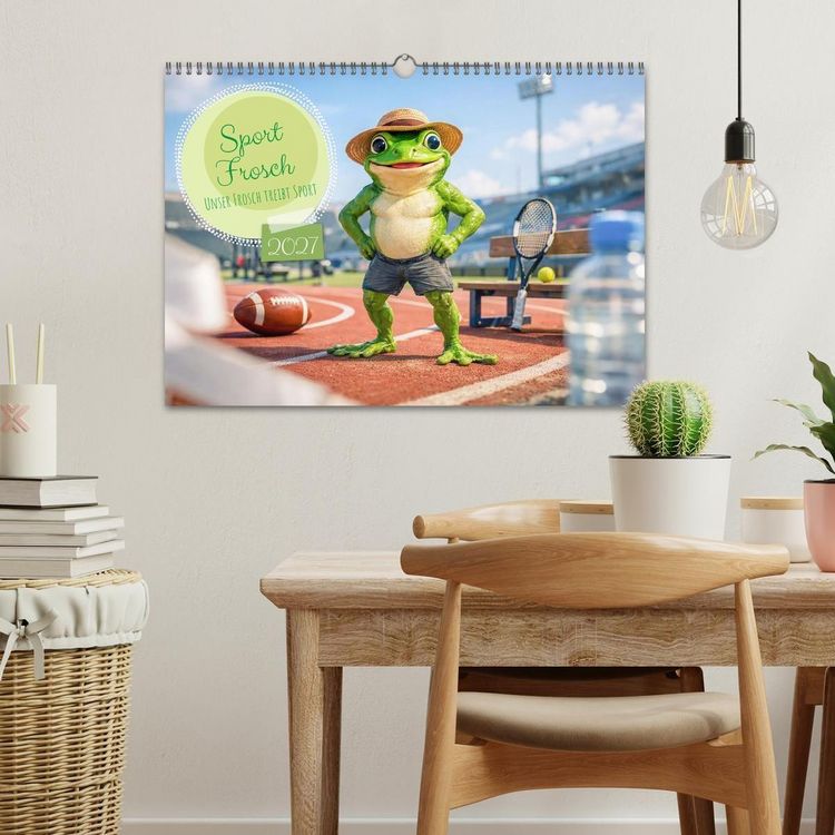 Produktbild: Sportfrosch (Wandkalender 2027 DIN A3 quer), CALVENDO Monatskalender