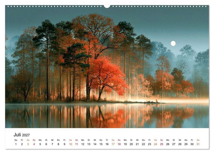 Produktbild: Zeitreise Natur (Wandkalender 2027 DIN A2 quer), CALVENDO Monatskalender