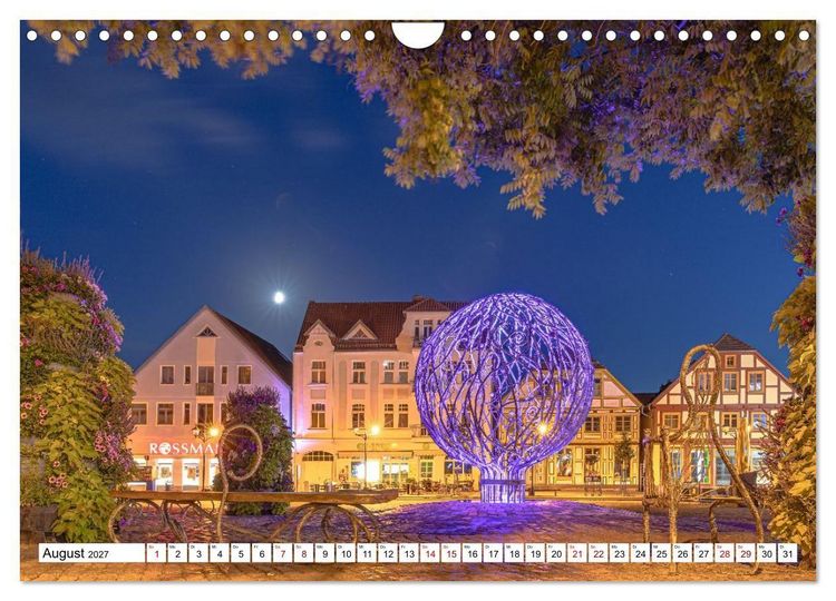 Produktbild: Waren M&uuml;ritz, nach Sonnenuntergang (Wandkalender 2027 DIN A4 quer), CALVENDO Monatskalender