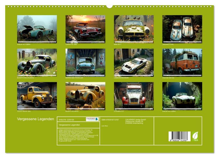 Produktbild: Vergessene Legenden (hochwertiger Premium Wandkalender 2026 DIN A2 quer), Kunstdruck in Hochglanz