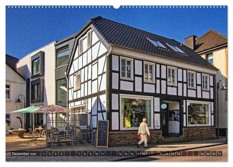 Produktbild: Stadtansichten Overath - Die charmante Stadt an Agger und S&uuml;lz (hochwertiger Premium Wandkalender 2026 DIN A2 quer), Kunstdruck in Hochglanz