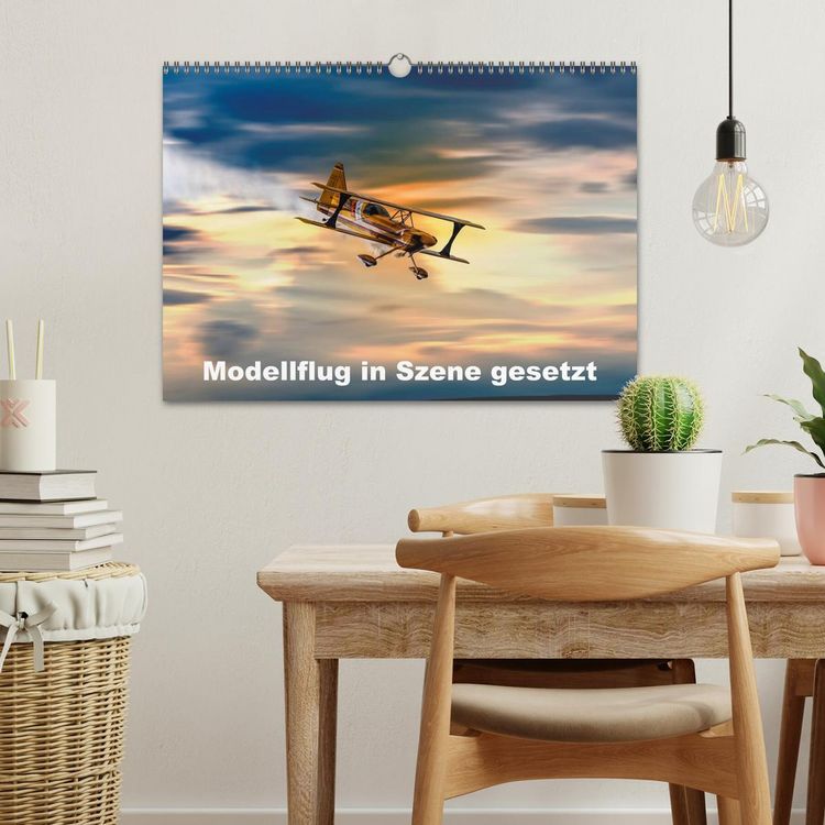 Produktbild: Modellflug in Szene gesetzt (Wandkalender 2026 DIN A3 quer), CALVENDO Monatskalender