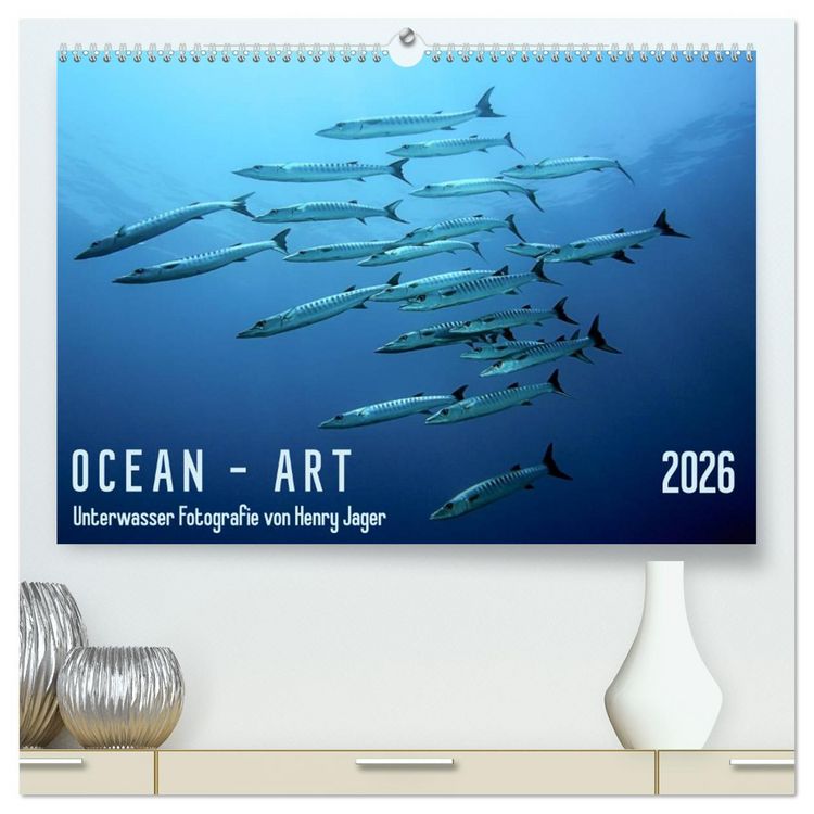 Produktbild: OCEAN - ART (hochwertiger Premium Wandkalender 2026 DIN A2 quer), Kunstdruck in Hochglanz