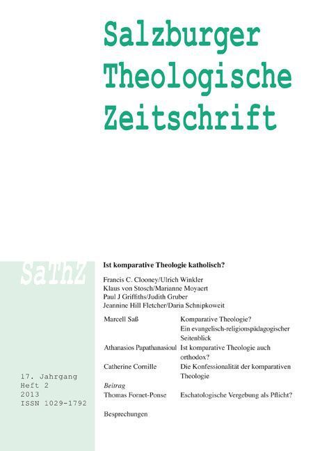 Produktbild: Salzburger Theologische Zeitschrift. 17. Jahrgang, 2. Heft 2013