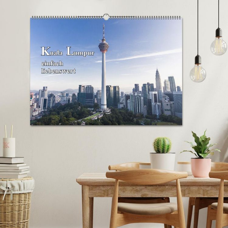 Produktbild: Kuala Lumpur einfach liebenswert (Wandkalender 2026 DIN A2 quer), CALVENDO Monatskalender