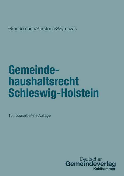 Produktbild: Gemeindehaushaltsrecht Schleswig-Holstein