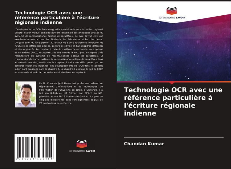 Produktbild: Technologie OCR avec une r&eacute;f&eacute;rence particuli&egrave;re &agrave; l'&eacute;criture r&eacute;gionale indienne