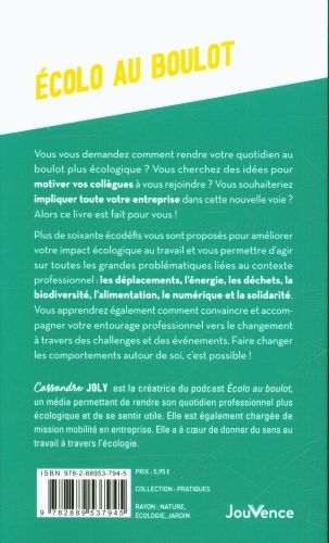 Produktbild: Ecolo au boulot : 60 &eacute;cod&eacute;fis pour s'engager