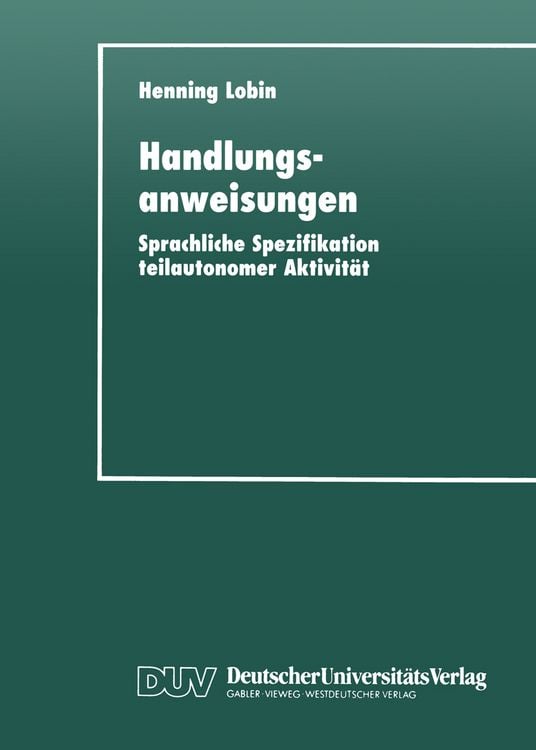 Produktbild: Handlungsanweisungen