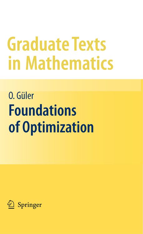 Produktbild: Foundations of Optimization